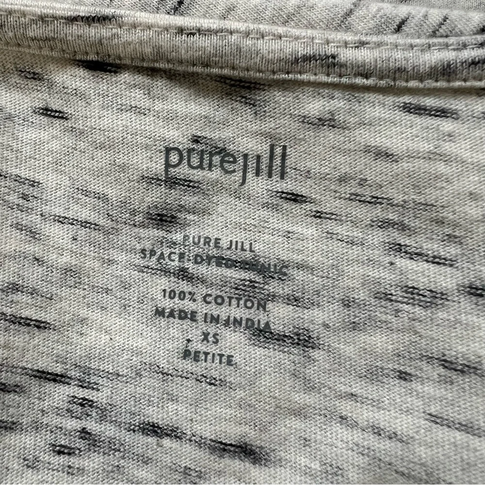 Purejill 100% cotton Tunic Top Womens Size XS Petite Space Dye - Picture 10 of 12